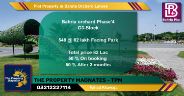 Residential Plot for Sale in Bahria Orchard, Lahore - (BP-83280)