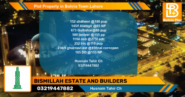 Residential Plot for Sale in Bahria Town, Lahore - (BP-83302)