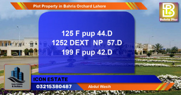 Residential Plot for Sale in Bahria Orchard, Lahore - (BP-83343)