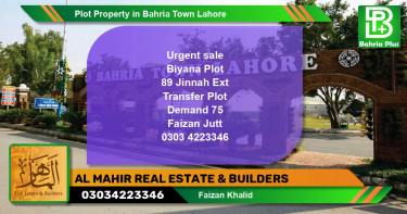 Residential Plot for Sale in Bahria Town, Lahore - (BP-83364)