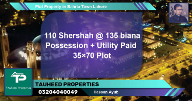 Residential Plot for Sale in Bahria Town, Lahore - (BP-83385)