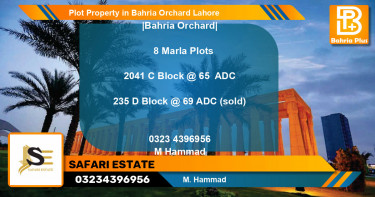 Residential Plot for Sale in Bahria Orchard, Lahore - (BP-83388)