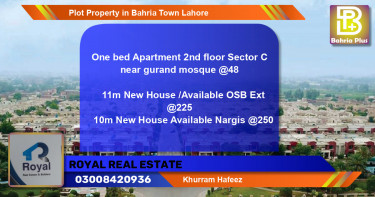 Residential Plot for Sale in Bahria Town, Lahore - (BP-83404)