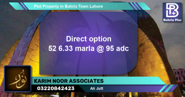 Residential Plot for Sale in Bahria Town, Lahore - (BP-83432)