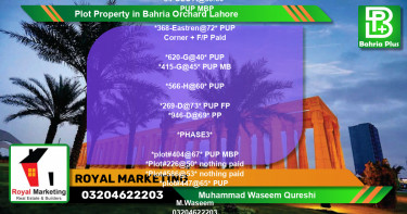 Residential Plot for Sale in Bahria Orchard, Lahore - (BP-83470)