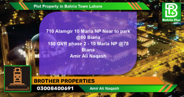 Residential Plot for Sale in Bahria Town, Lahore - (BP-83501)