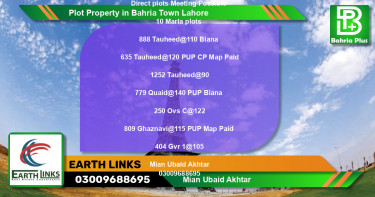 Residential Plot for Sale in Bahria Town, Lahore - (BP-83509)