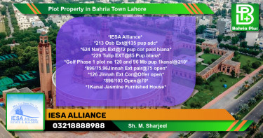 Residential Plot for Sale in Bahria Town, Lahore - (BP-83552)