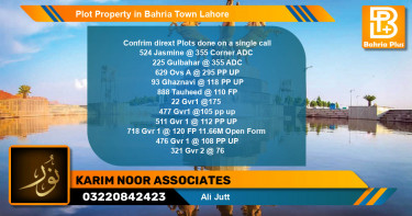 Residential Plot for Sale in Bahria Town, Lahore - (BP-83612)