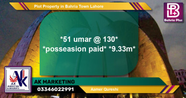 Residential Plot for Sale in Bahria Town, Lahore - (BP-83637)