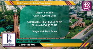 Residential Plot for Sale in Bahria Town, Lahore - (BP-83640)