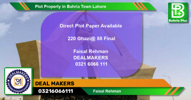 Residential Plot for Sale in Bahria Town, Lahore - (BP-83671)