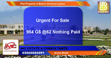 Residential Plot for Sale in Bahria Orchard, Lahore - (BP-83701)