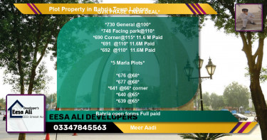 Residential Plot for Sale in Bahria Town, Lahore - (BP-83727)