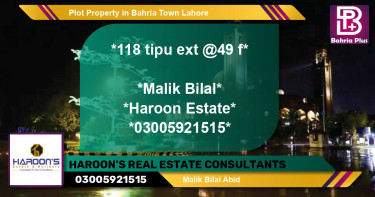 Residential Plot for Sale in Bahria Town, Lahore - (BP-83771)