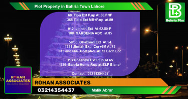 Residential Plot for Sale in Bahria Town, Lahore - (BP-83775)
