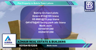 Residential Plot for Sale in Bahria Town, Lahore - (BP-83792)