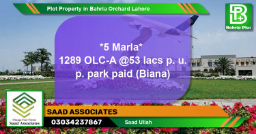 Residential Plot for Sale in Bahria Orchard, Lahore - (BP-83829)
