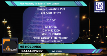 Residential Plot for Sale in Bahria Town, Lahore - (BP-83848)
