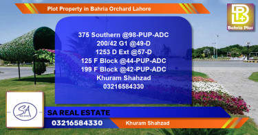 Residential Plot for Sale in Bahria Orchard, Lahore - (BP-83852)
