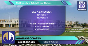 Residential Plot for Sale in Bahria Orchard, Lahore - (BP-83863)