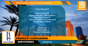 Residential Plot for Sale in Bahria Orchard, Lahore - (BP-83881)
