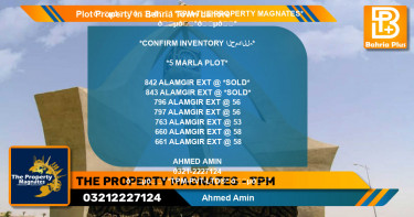 Residential Plot for Sale in Bahria Town, Lahore - (BP-83883)