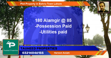 Residential Plot for Sale in Bahria Town, Lahore - (BP-83915)