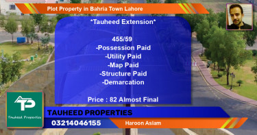 Residential Plot for Sale in Bahria Town, Lahore - (BP-83923)