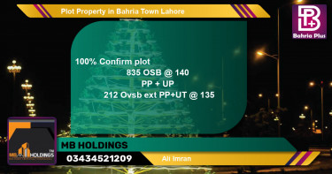Residential Plot for Sale in Bahria Town, Lahore - (BP-83953)