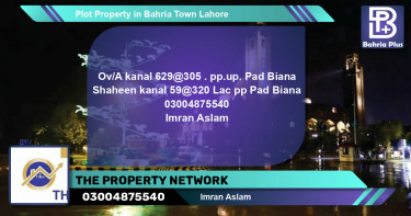 Residential Plot for Sale in Bahria Town, Lahore - (BP-83984)