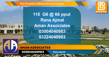 Residential Plot for Sale in Bahria Orchard, Lahore - (BP-83987)