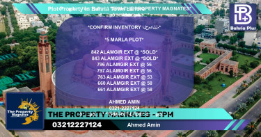 Residential Plot for Sale in Bahria Town, Lahore - (BP-84002)