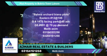 Residential Plot for Sale in Bahria Town, Lahore - (BP-84020)
