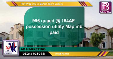 Residential Plot for Sale in Bahria Town, Lahore - (BP-84030)