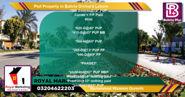 Residential Plot for Sale in Bahria Orchard, Lahore - (BP-84045)