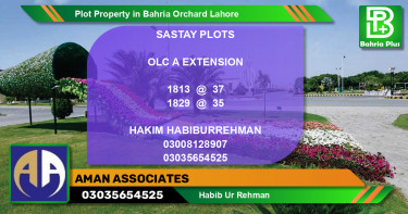 Residential Plot for Sale in Bahria Orchard, Lahore - (BP-84061)