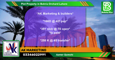 Residential Plot for Sale in Bahria Orchard, Lahore - (BP-84070)