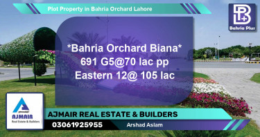 Residential Plot for Sale in Bahria Orchard, Lahore - (BP-84075)