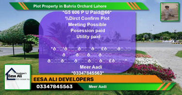 Residential Plot for Sale in Bahria Orchard, Lahore - (BP-84086)