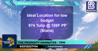 Residential Plot for Sale in Bahria Town, Lahore - (BP-84098)