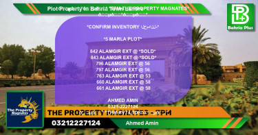 Residential Plot for Sale in Bahria Town, Lahore - (BP-84105)