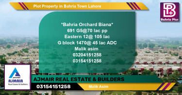 Residential Plot for Sale in Bahria Town, Lahore - (BP-84112)