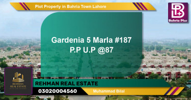 Residential Plot for Sale in Bahria Town, Lahore - (BP-84124)