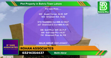 Residential Plot for Sale in Bahria Town, Lahore - (BP-84135)