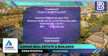 Residential Plot for Sale in Bahria Town, Lahore - (BP-84190)