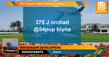 Residential Plot for Sale in Bahria Orchard, Lahore - (BP-84196)