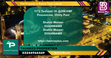 Residential Plot for Sale in Bahria Town, Lahore - (BP-84197)