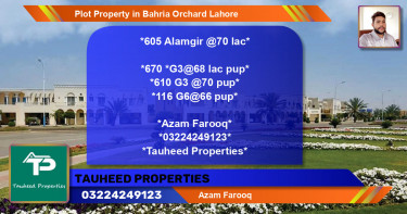Residential Plot for Sale in Bahria Orchard, Lahore - (BP-84204)