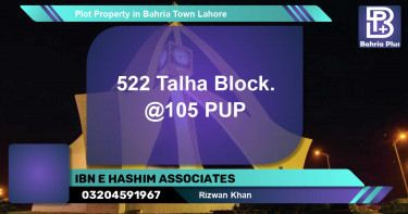 Residential Plot for Sale in Bahria Town, Lahore - (BP-84219)